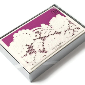 Laser-cut Tri-fold Notecards by Vera Wang