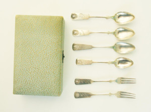 Finnish Vintage Teaspoon and Pastry Fork Set