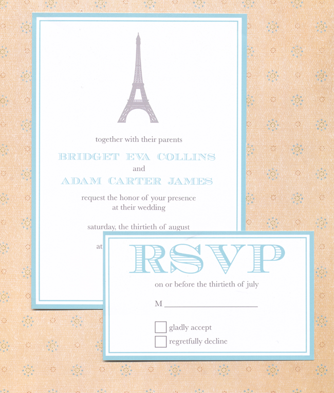 Paris Wedding Invitation